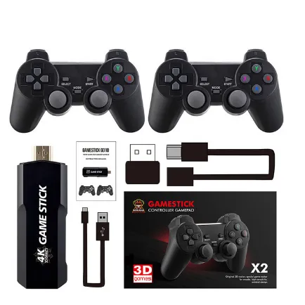 Game Stick Retrô 4K c/ 15000 Jogos + 2 Controles sem Fio na RetroConsole  VideoGames Porto Alegre