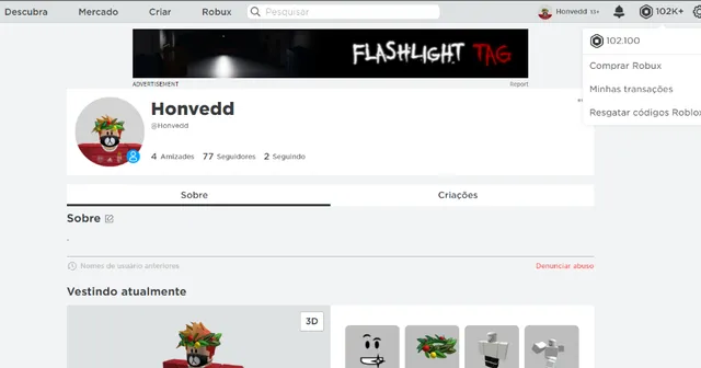 Vendo Conta De Roblox Com Mais De 100K De Robux Gastos - DFG