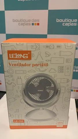 Ventilador portátil De Mão E Mesa recarregavel USB Lelong LE-753 - Foto 2