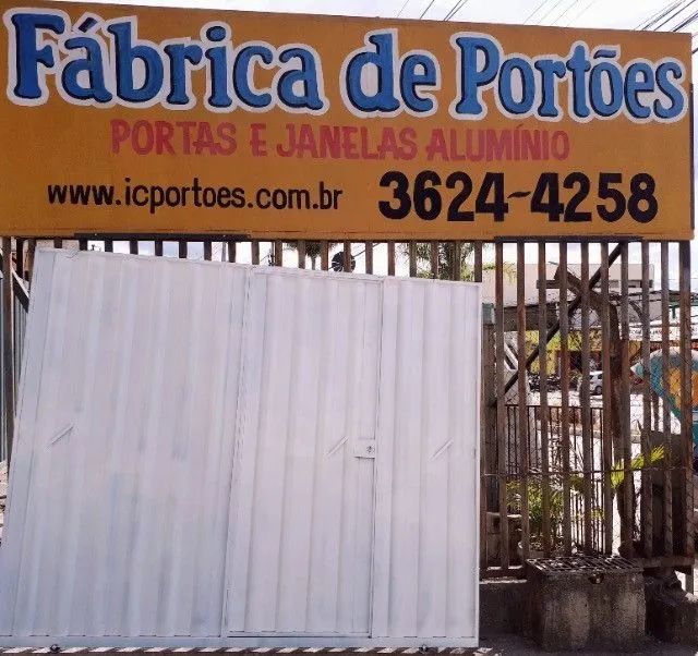 Portão de correr c/social para garagem - Foto 2