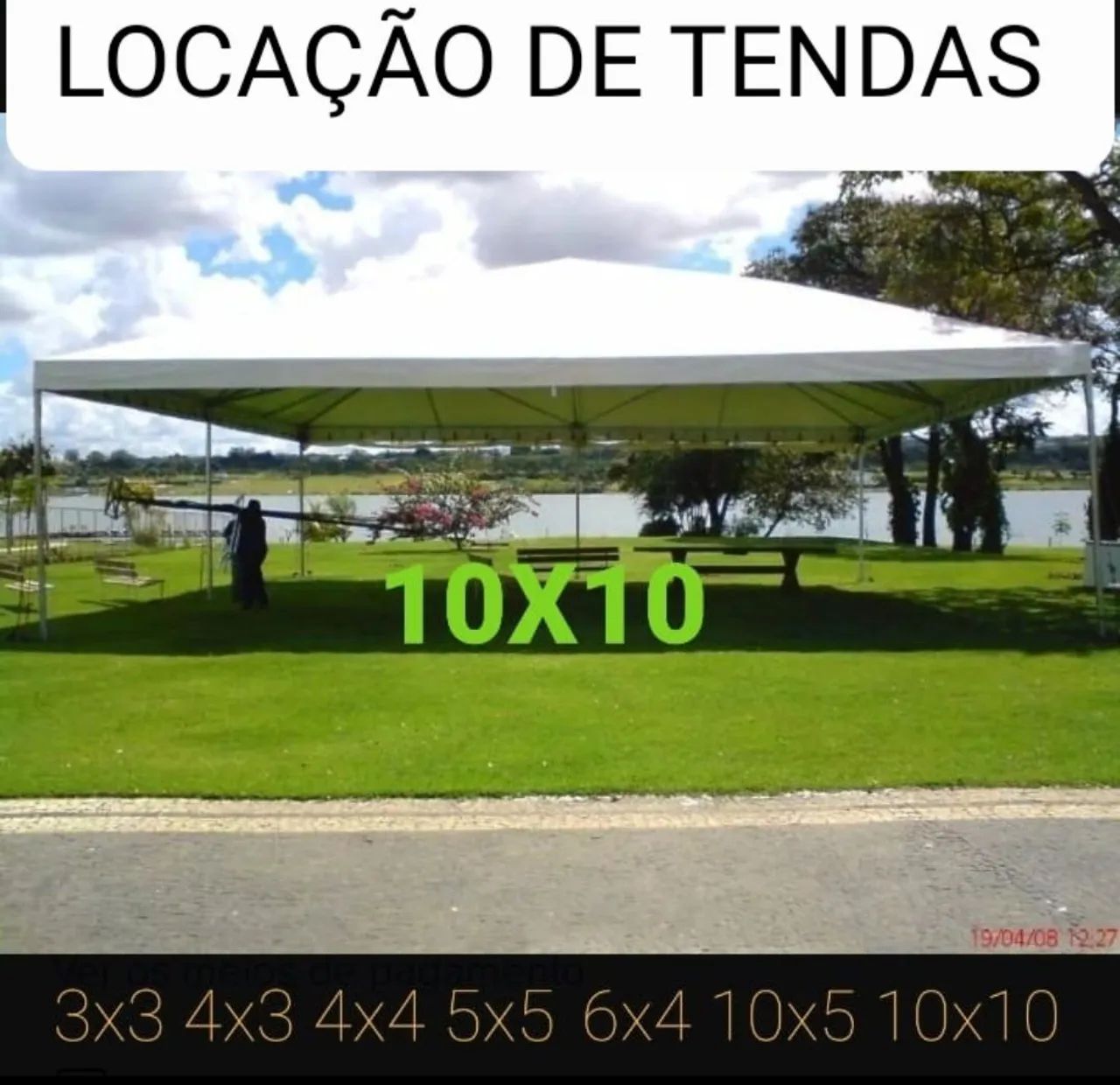 Aluguel mensal e diária tenda 10x10  - Foto 3