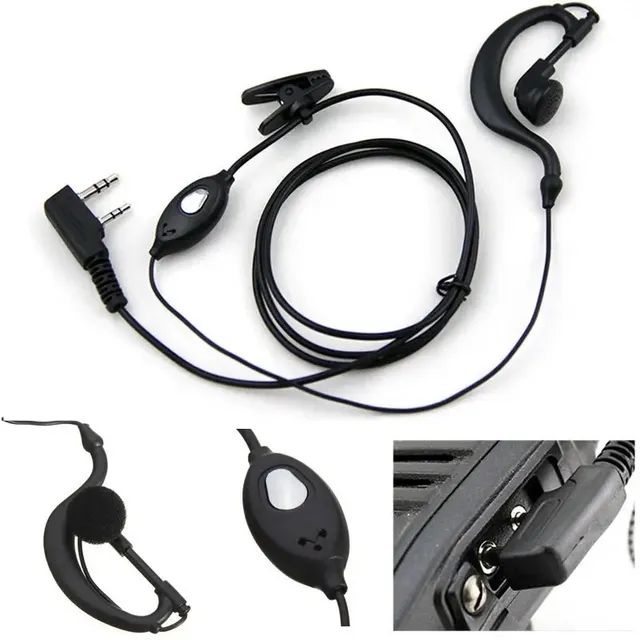 Fone de ouvido com microfone para rádio comunicadores