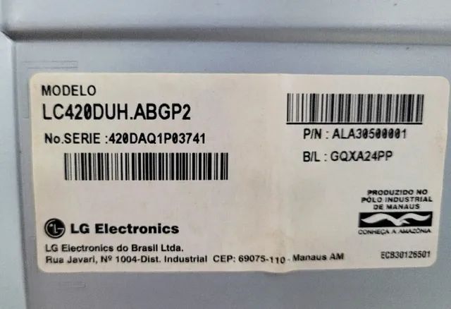 Carcaça TV LG 42 (42LB6500 - SF) - Foto 2