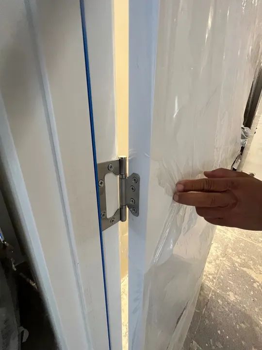 Porta de madeira nova completa com fechadura inox - Foto 3