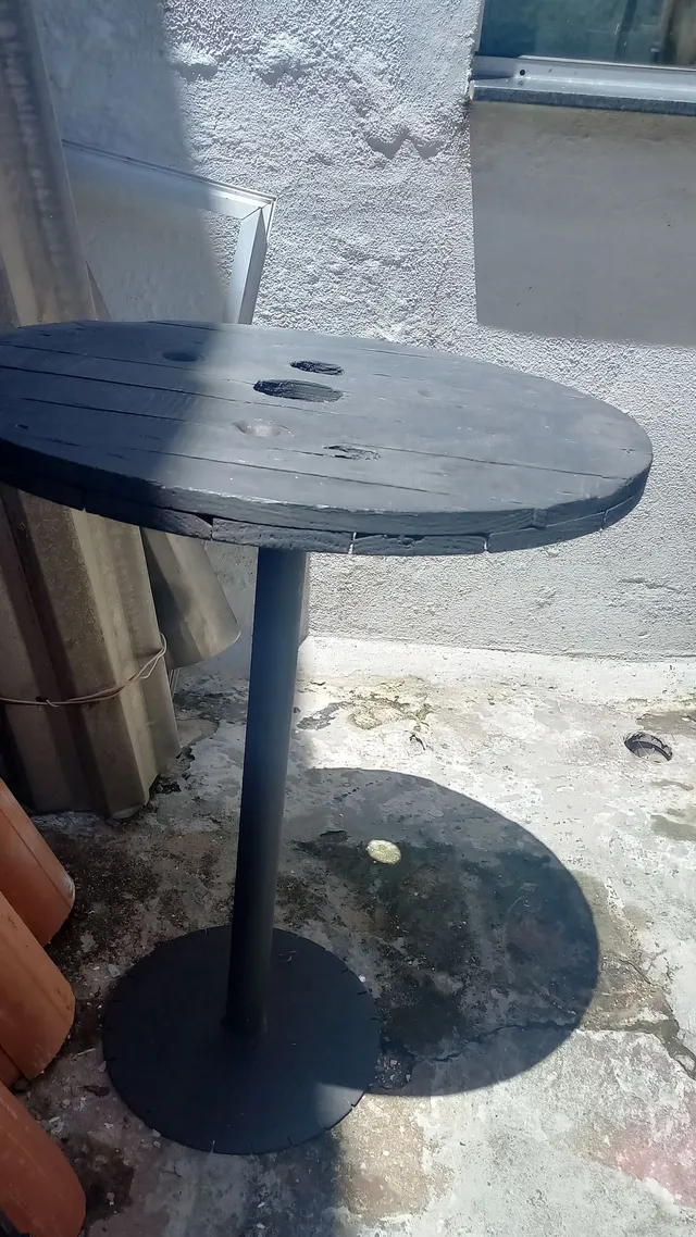 Mesa bistrô rústica