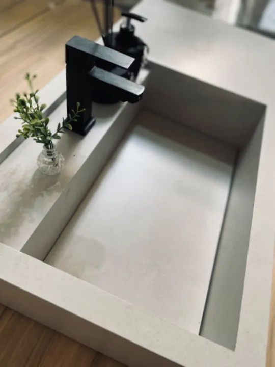 Pia de banheiro em porcelanato  - Foto 4