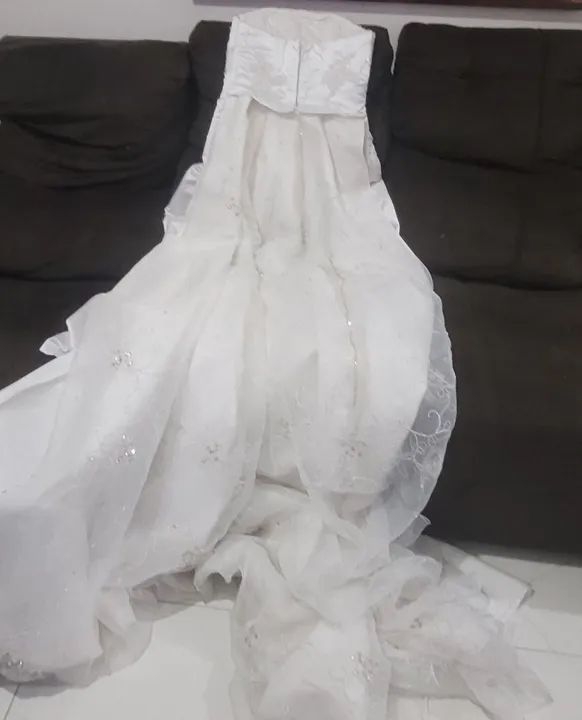  Vende se  Vestido de noiva usado   - Foto 2