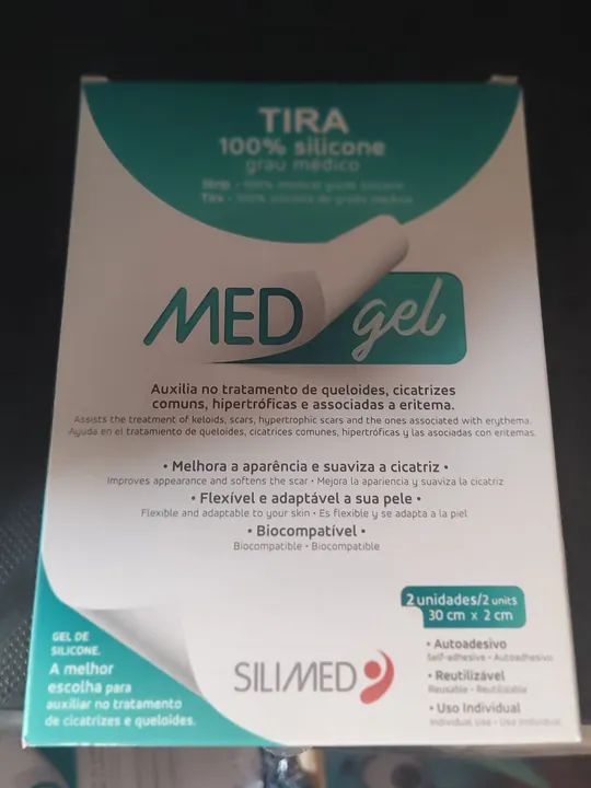 FITA DE SILICONE SILIMED MEDGEL 2 UNIDADES TAMANHO 30X2