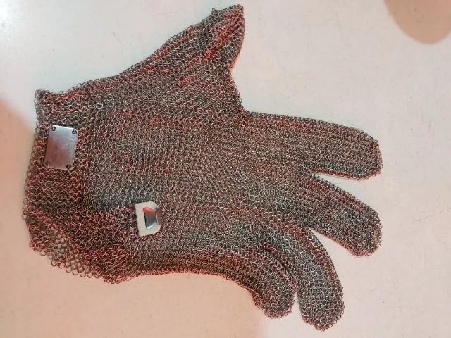 Luva De Segurança Malha Aço Inox Açougue Anticorte Chinamex - Foto 6