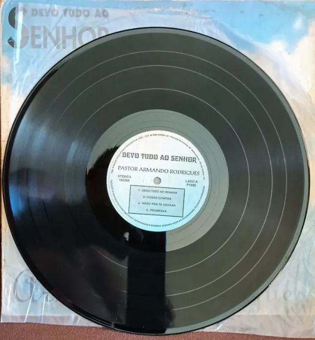 Lp Disco de Vinil Gospel Evangélico Pr. Armando Rodrigues - Devo Tudo Ao Senhor - raro - Foto 3