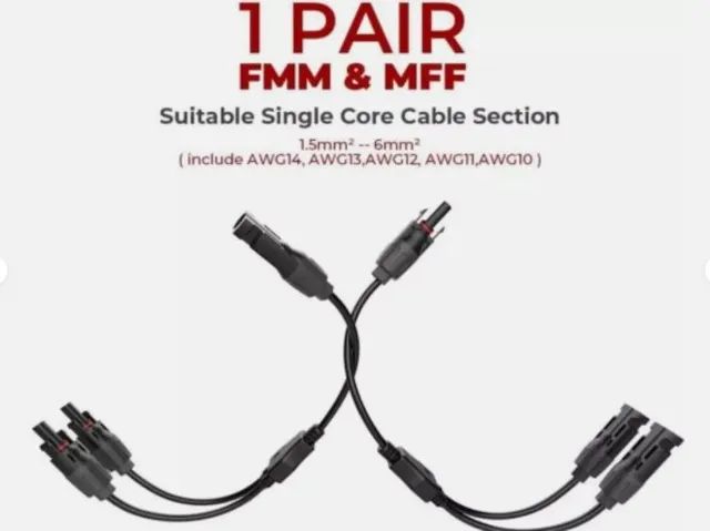 Conector Mc4 -y 2 P/ Painel Solar Energia Solar Painel Solar  Arduino Automação COD-CP757 