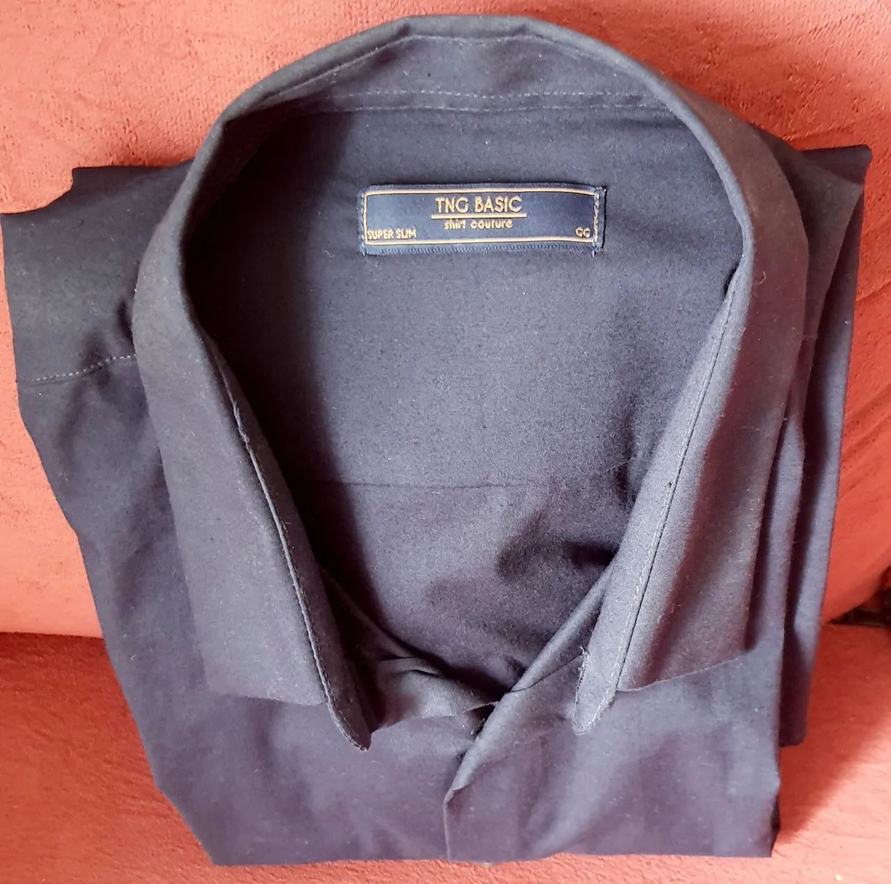 Camisa Social Masculina Manga Longa Azul marinho,TNG. - Foto 5