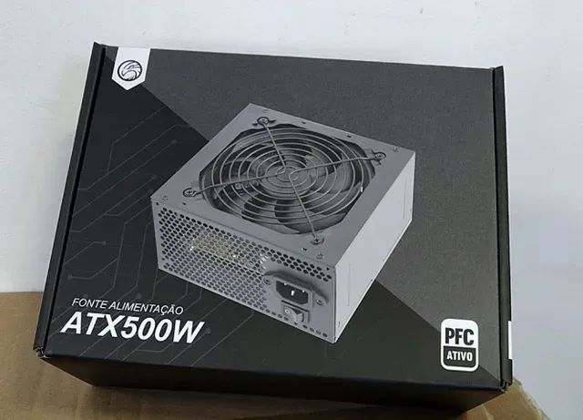 Fonte Gamer PfC Ativo 500W bivolt automático