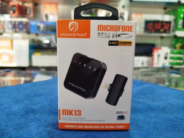 Microfone sem fio iphone mk13(Distribuidora Jk Eletrônicos Honestidade e Qualidade é Aqui) - Foto 4