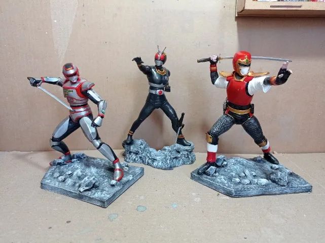 Jaspion, Jiraya e Black k. Rider