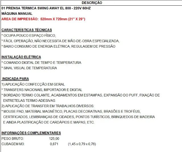 Prensa Térmica Metalnox para Sublimação - Foto 2