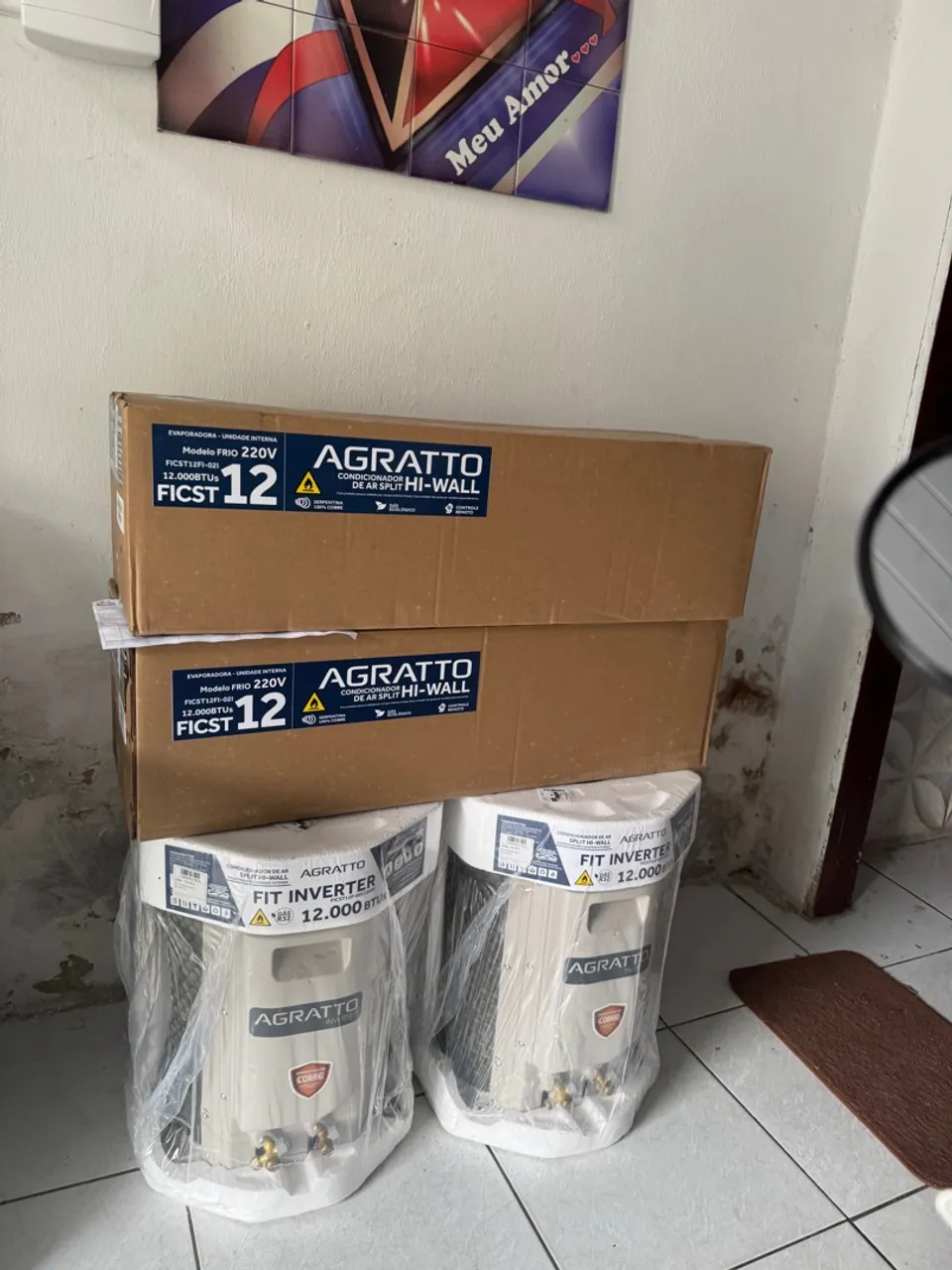 Ar Condicionado Split Hi-Wall Agratto Fit Inverter 12.000 BTUs