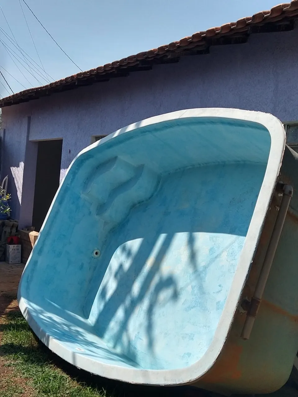 Piscina de fibra para área externa
