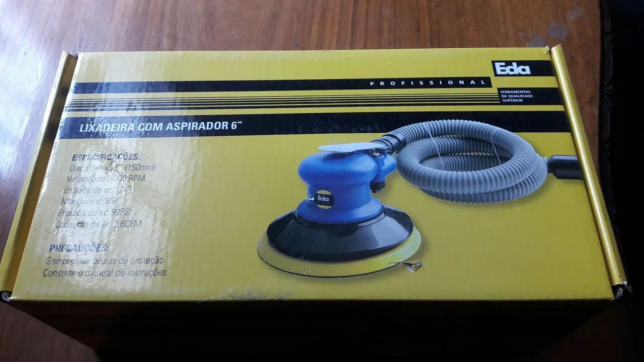 Lixadeira orbital pneumática eda 6" - Foto 3