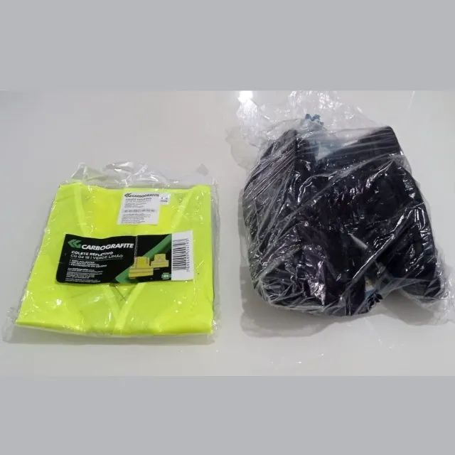 Kit entregador Marketplace Colete refletivo e Bota de Segurança - Foto 3
