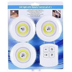 KIT 3 LUMINARIA LED A PILHAS 