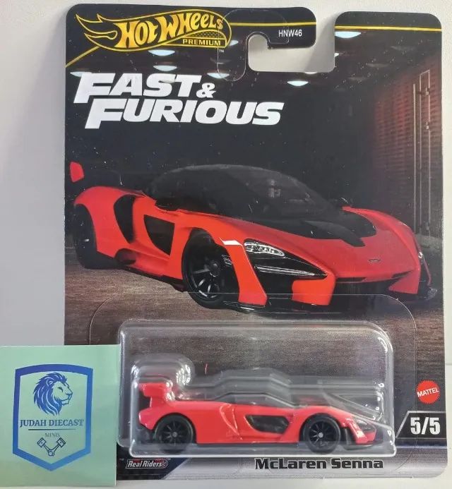 Hot Wheels Fast & Furious McLaren Senna 1/64 #5/5 - Édition 2025 Neuve - Modèle Rouge