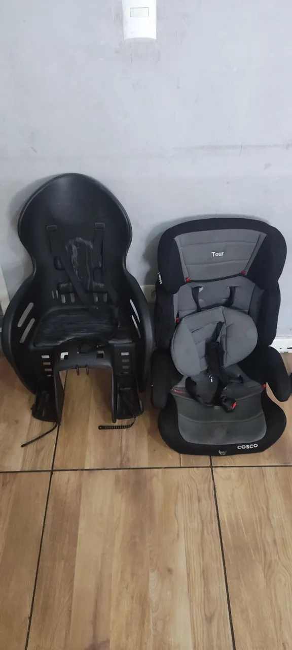 Cadeirinha de bebê e assento para bicicleta