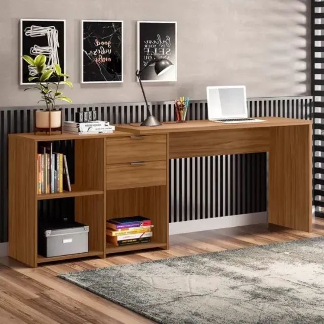 !!! FRETE GRATIS !!! Mesa Office NT 2060 2 Gavetas Larg. 2.00m - Notável - Foto 3