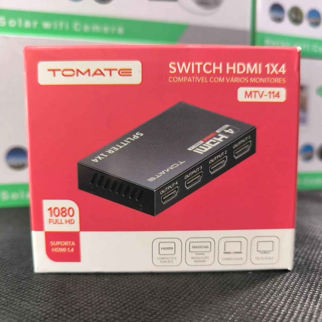 Switch Splitter HDMI 1x4 Tomate MTV-114 - 4 Saídas