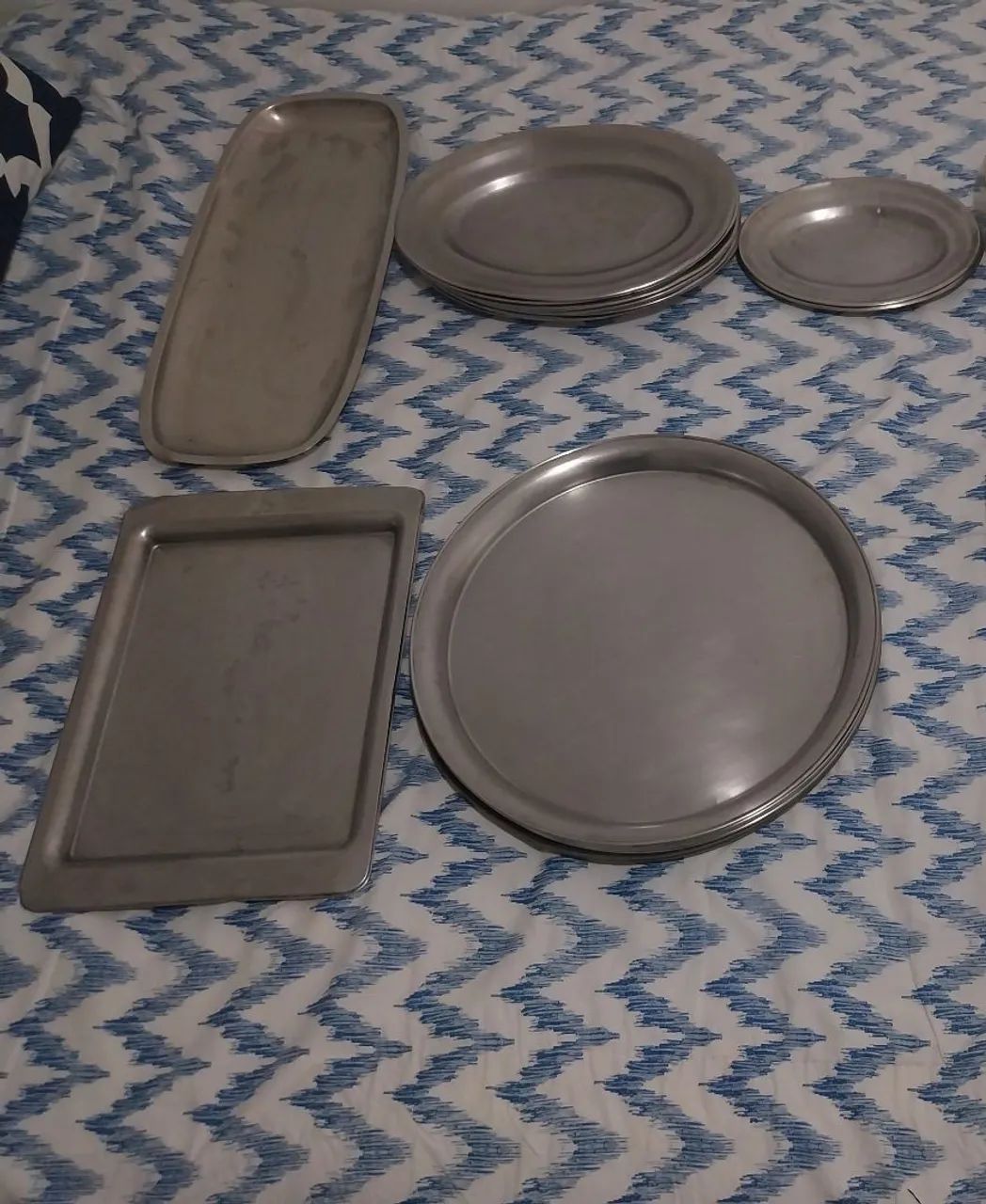 Buffet Restaurante 180 Peças Diversas Bandejas Inox + Talheres + Utensílios Oportunidade 