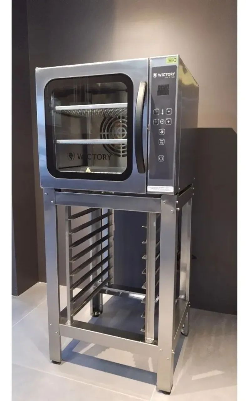 Forno Elétrico Mini Sem Vapor 3 Esteiras Convector Wictory