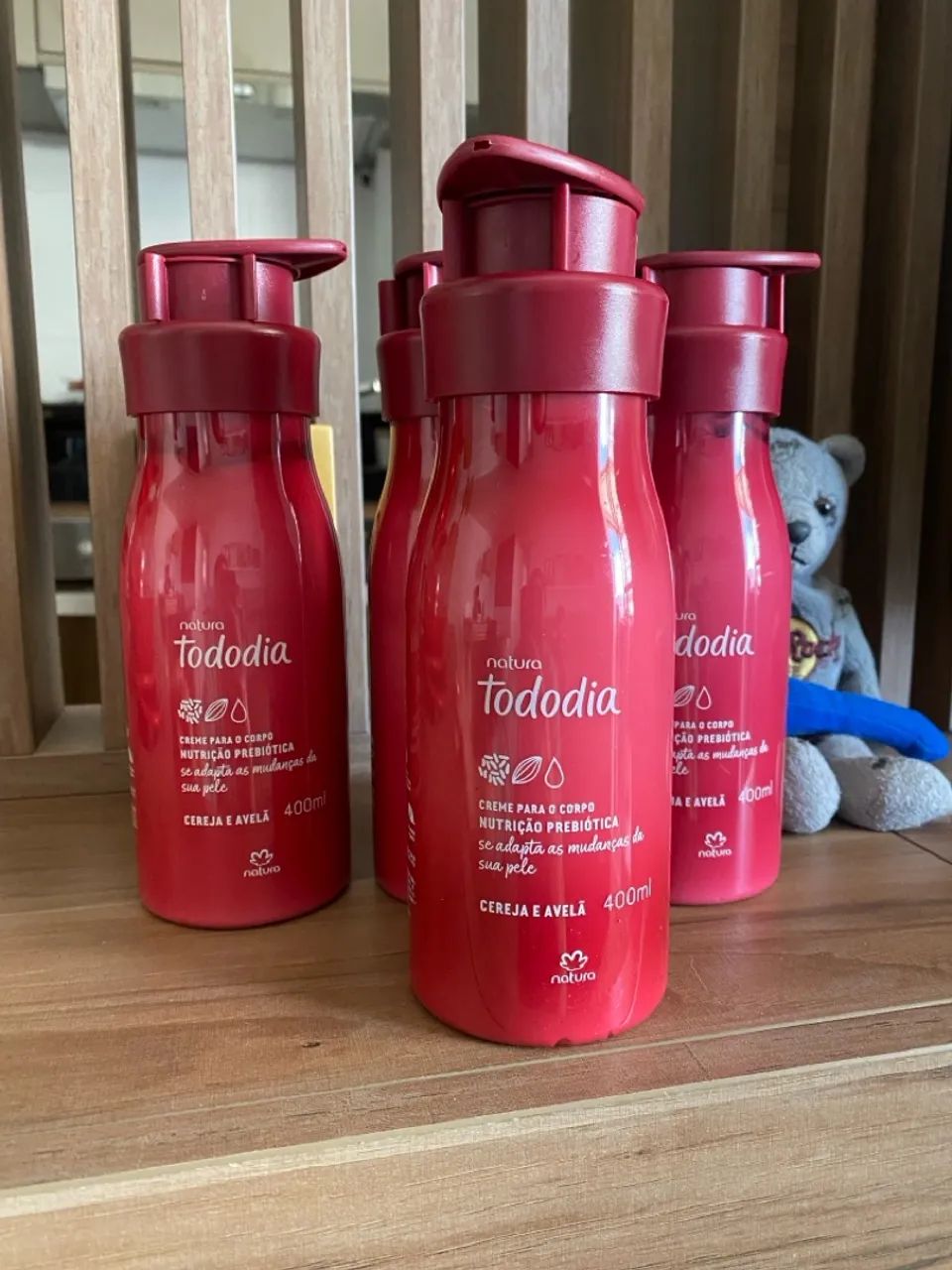Creme Natura Tododia Cereja e Avelã 400ml - Foto 4