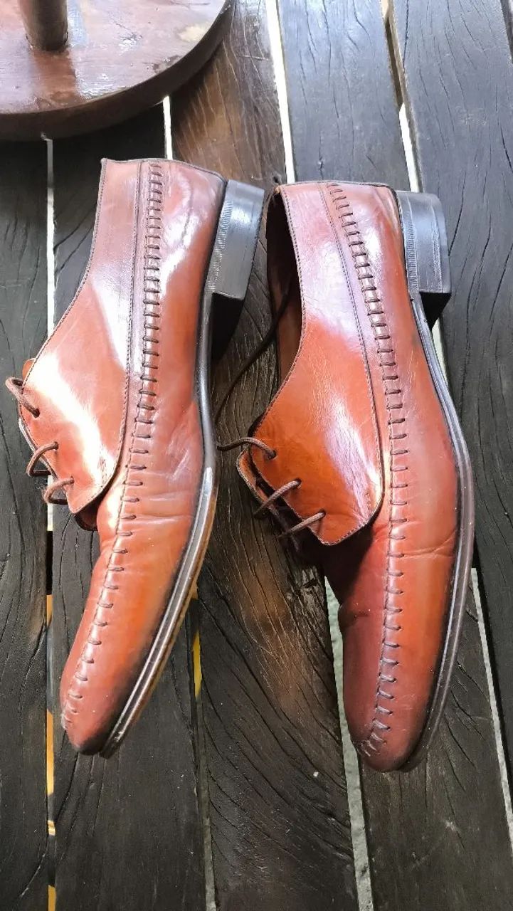 Sapatos Bally Masculinos - Couro Marrom - Foto 3