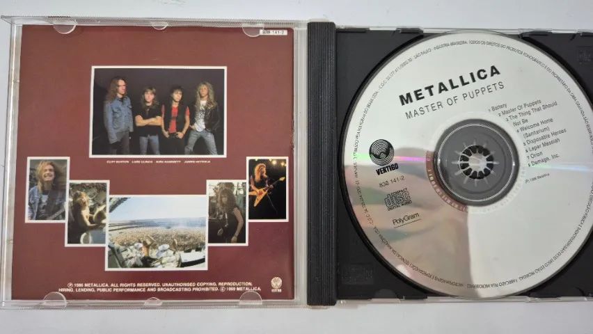 CD Metallica - Master Of Puppets - 1986 - Foto 2
