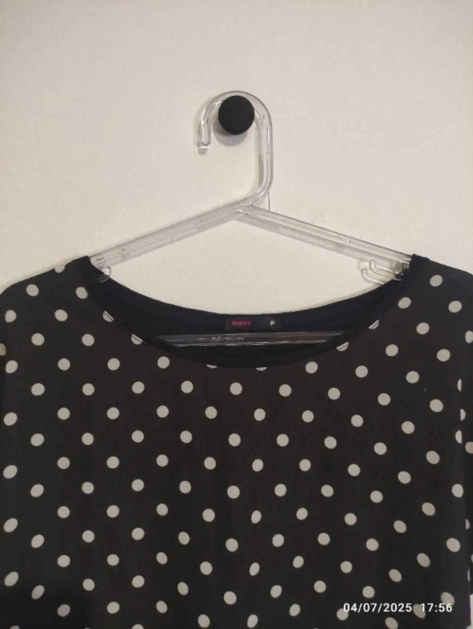 Blusa Poá Preto e Branca - Foto 3