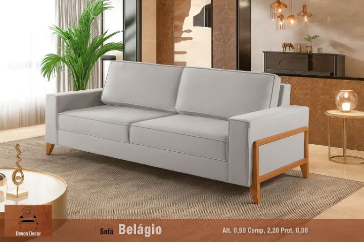 ESTOFADO BELAGIO LIVING 2,20m DEVON DECOR    7 - Foto 2