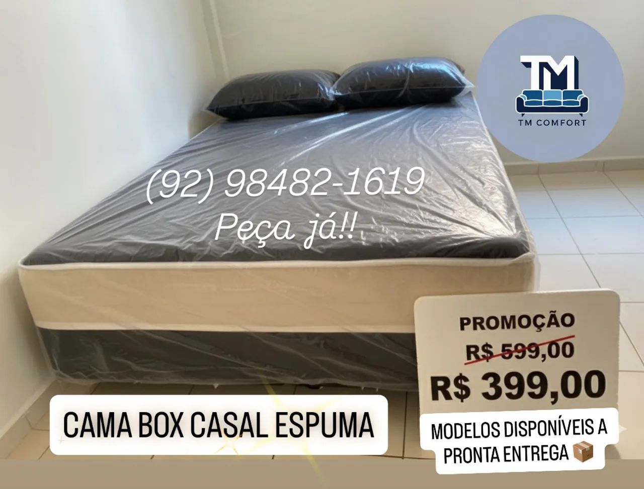 CAMA BOX PREMIUM - ENTREGA GRÁTIS 