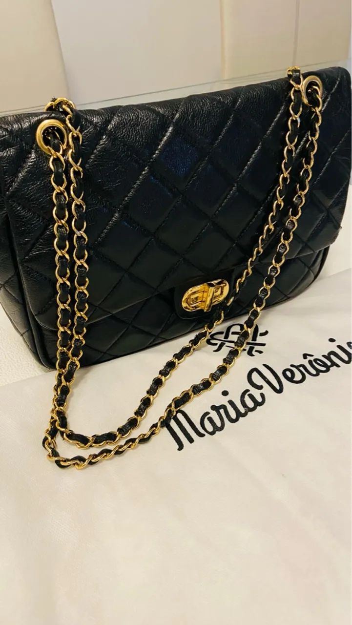 Bolsa Maria Verônica Preta - Foto 3