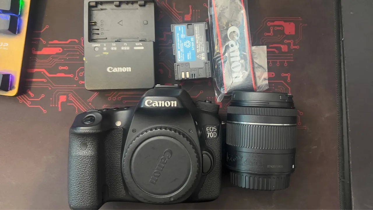 Câmera Canon EOS 70D - DSLR de alta qualidade