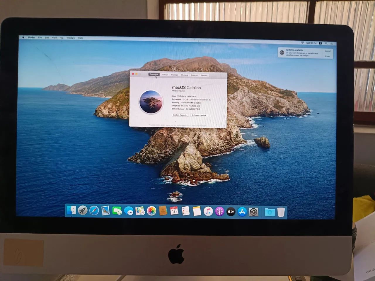 Imac 21.5 ano 2013 8gb HD de 1 tera - Computadores e Desktops