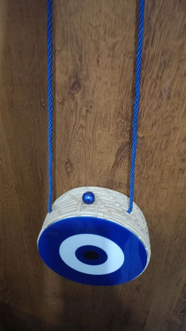 Bolsa de palha, olho grego  - Foto 4