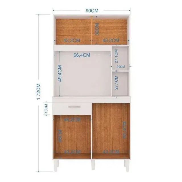Armário de Cozinha Duda 90 cm -  FAZEMOS ENTREGA! - Foto 2