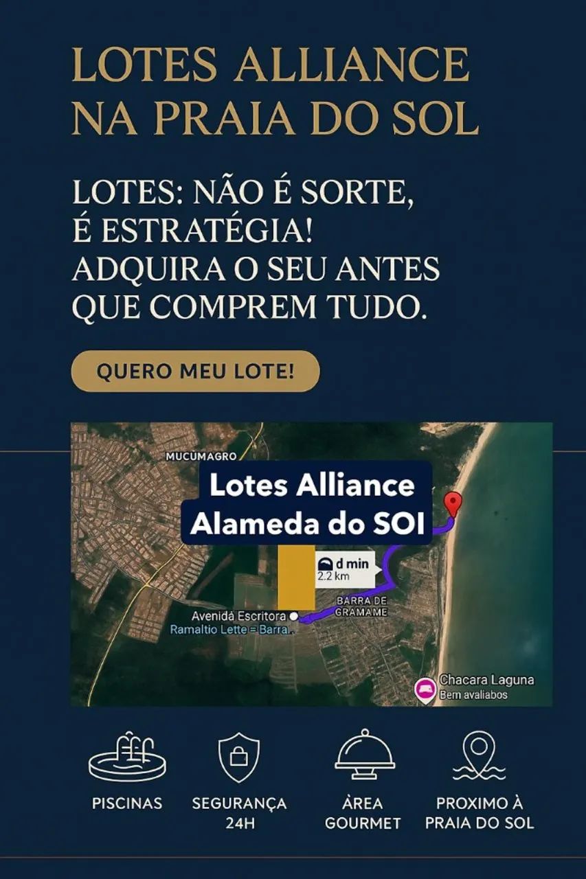 Lotes em Condomínio Alliance Pré-Lançamento ALAMEDA DO SOL