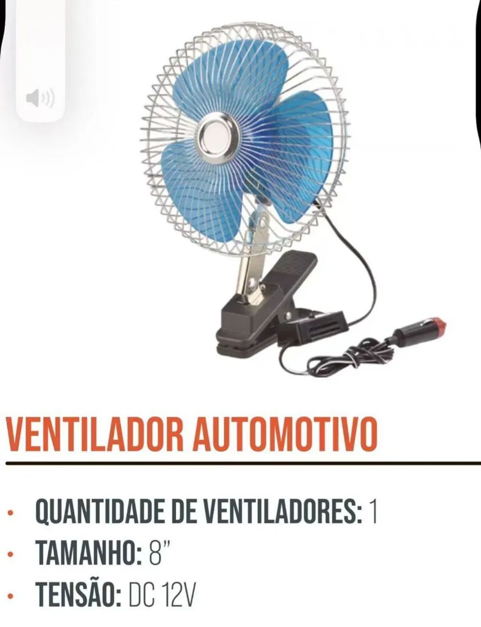 Ventilador automotivo 8polegadas 12v 24v carro caminhão - Foto 2