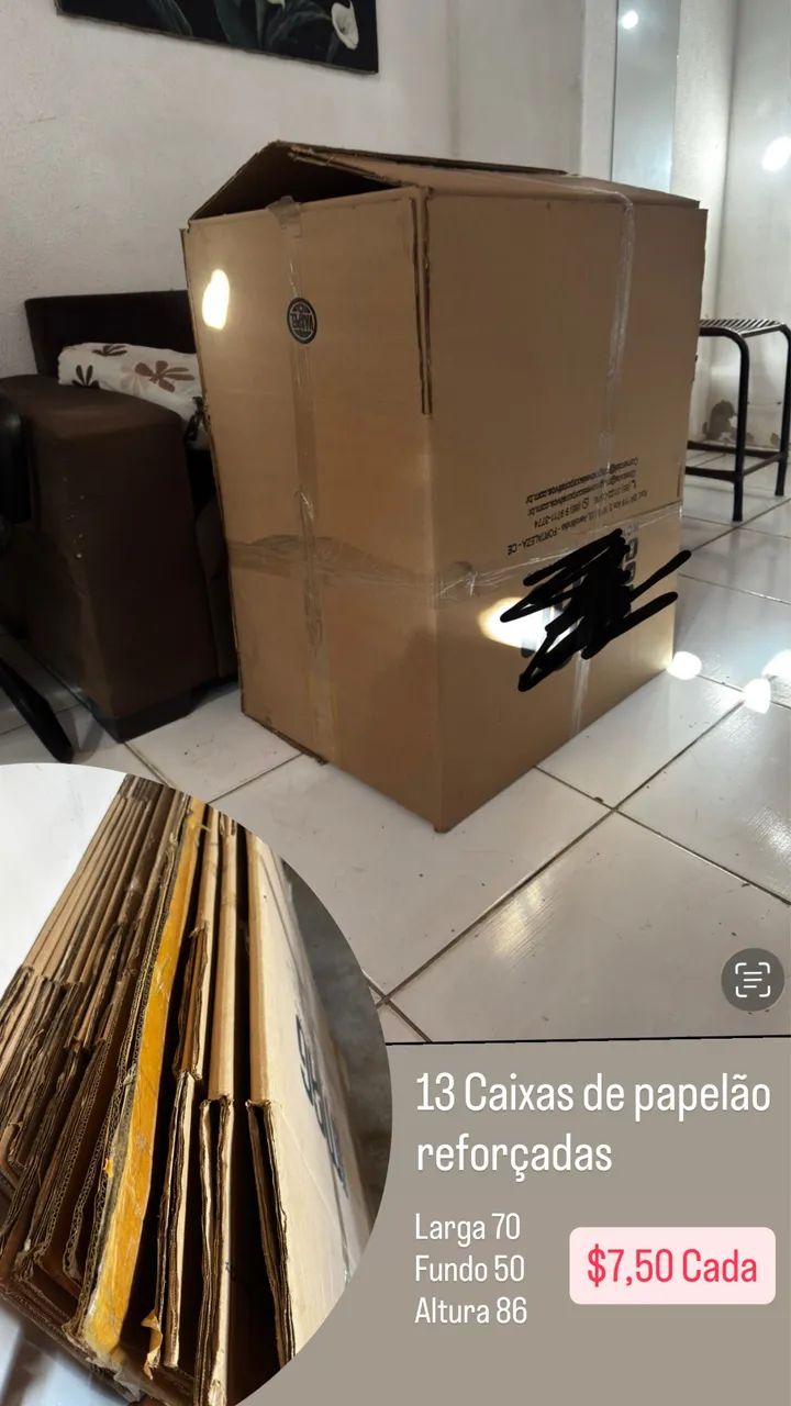 13 Caixa de papelão reforçadas para mudança 