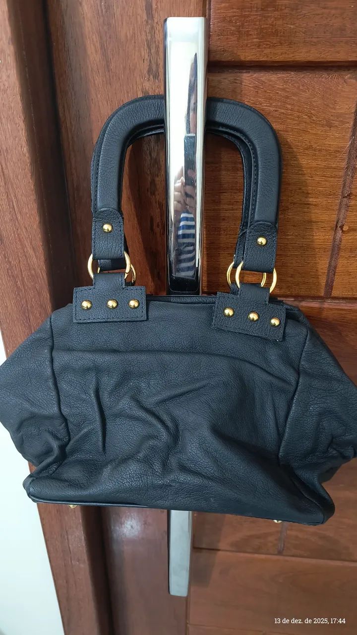 Bolsa couro quadrada  - Foto 2