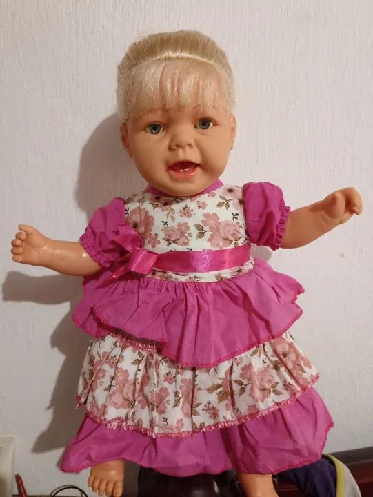 Lote com 2 Bonecas usadas com  vestido