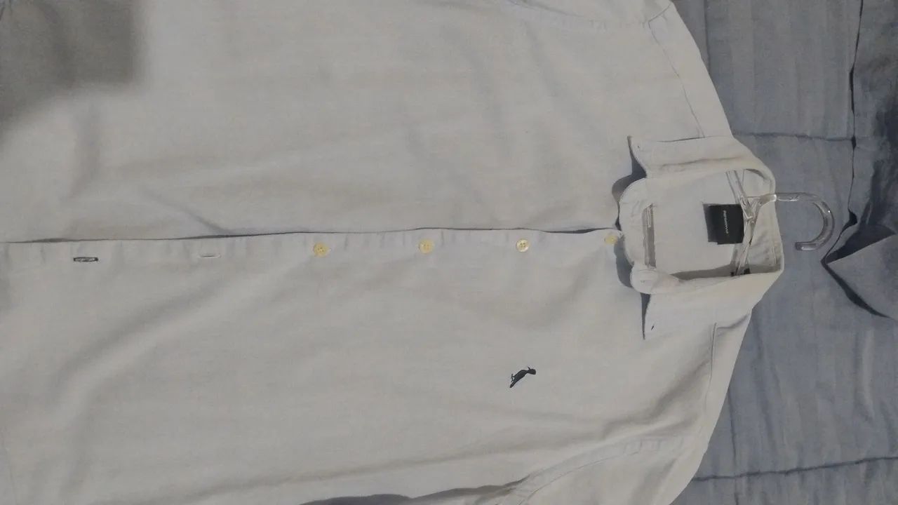 Camisa Manga Longa Azul Claro original reserva  - Foto 2