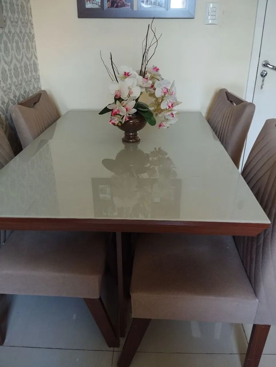 Rectangular dining table with 4 chairs64520806681346121