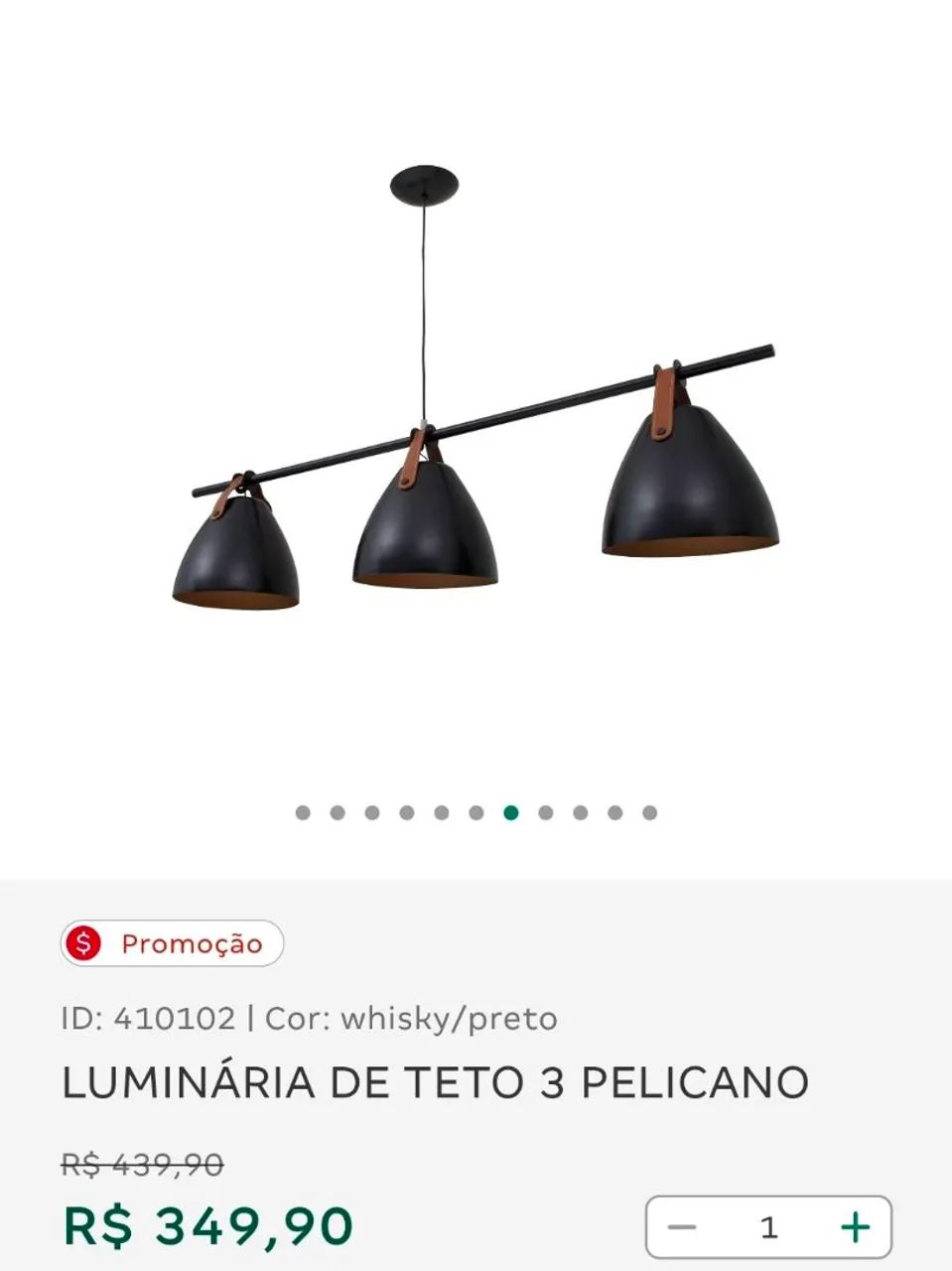 LUMINÁRIA DE TETO 3 PELICANO - Foto 5